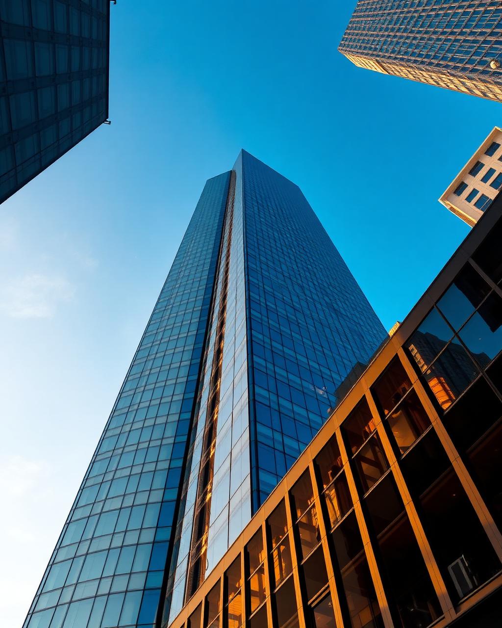 Modern luxury skyscraper in an American city
